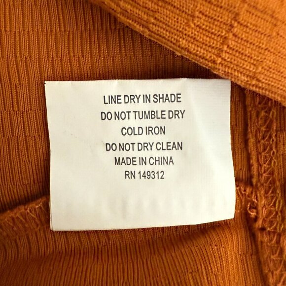 Saints + Secrets Halter Deep V Bodycon Dress Women's Small Rust Orange Vacation - Picture 14 of 14